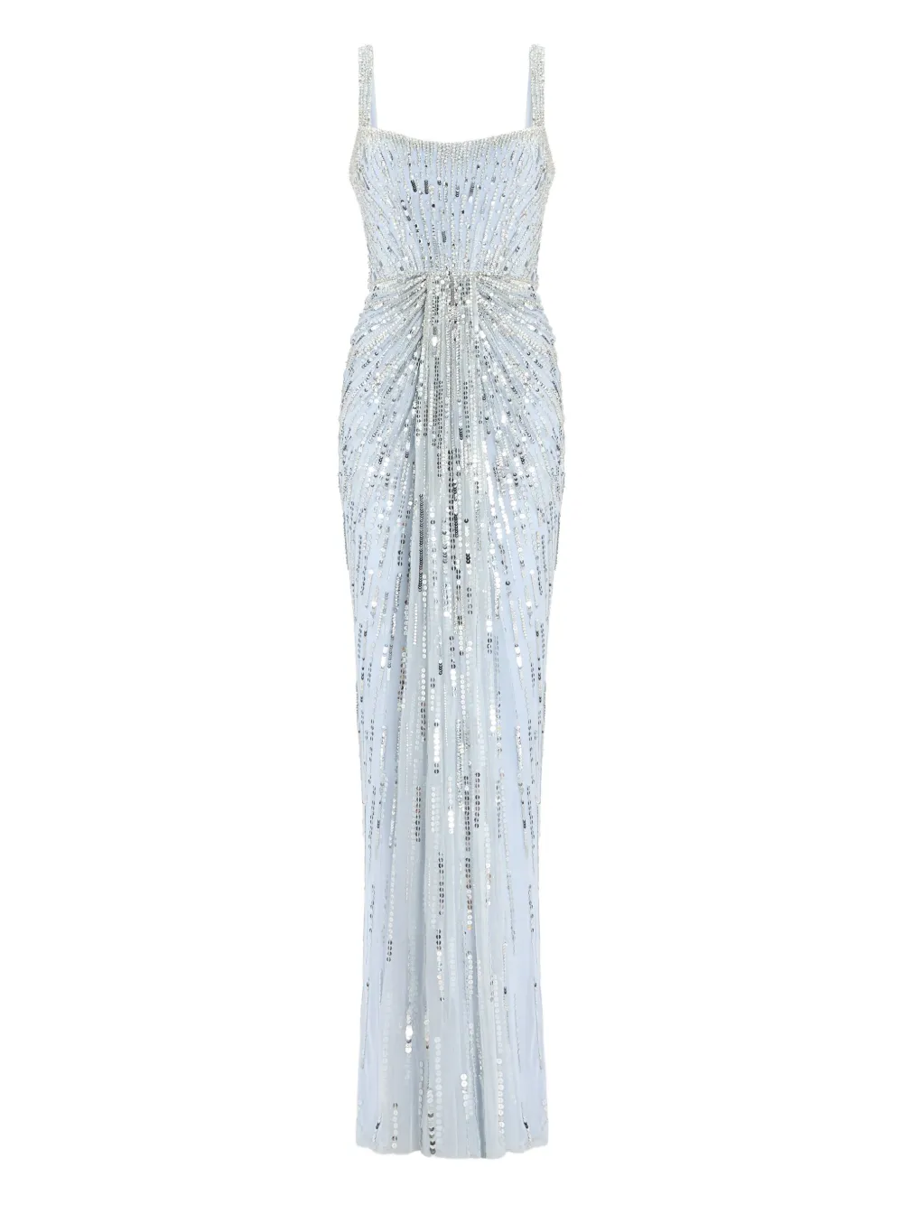 Jenny Packham Chrissy Embellished Dress In Blue