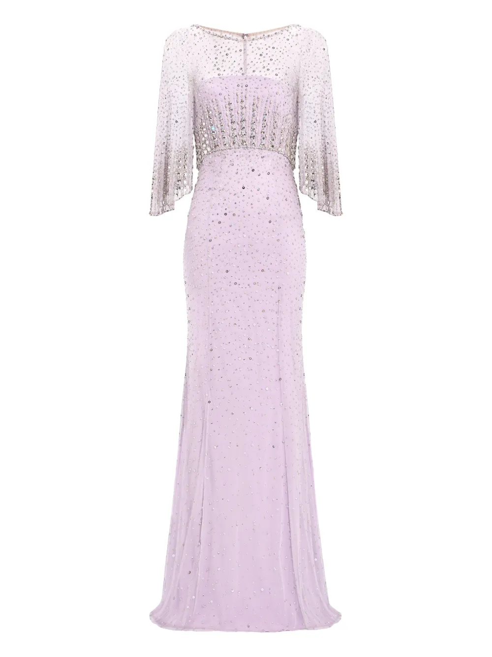 Jenny Packham Sequin Embellished Kiya Dress In Purple