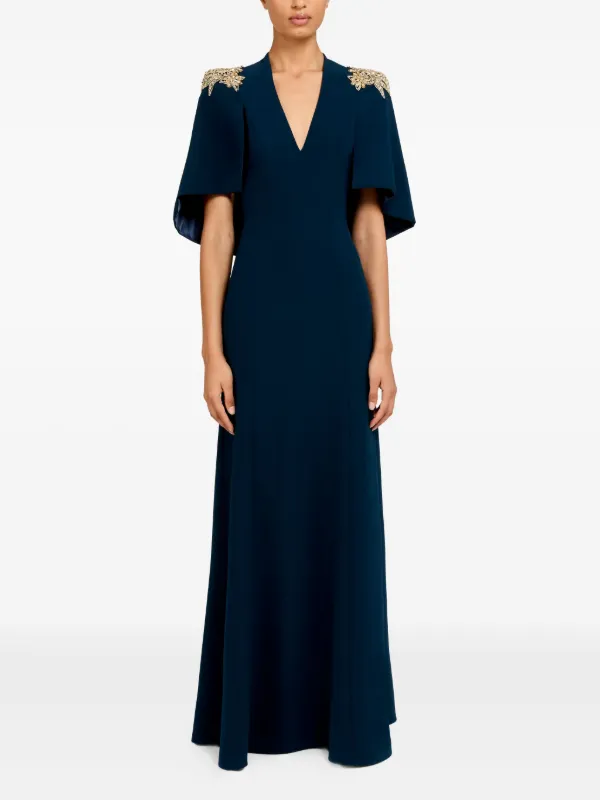 cherlee maxi dress in blue more to come Luella Crepe Corset Maxi Dress / Cornflower Blue | MESHKI main image 1