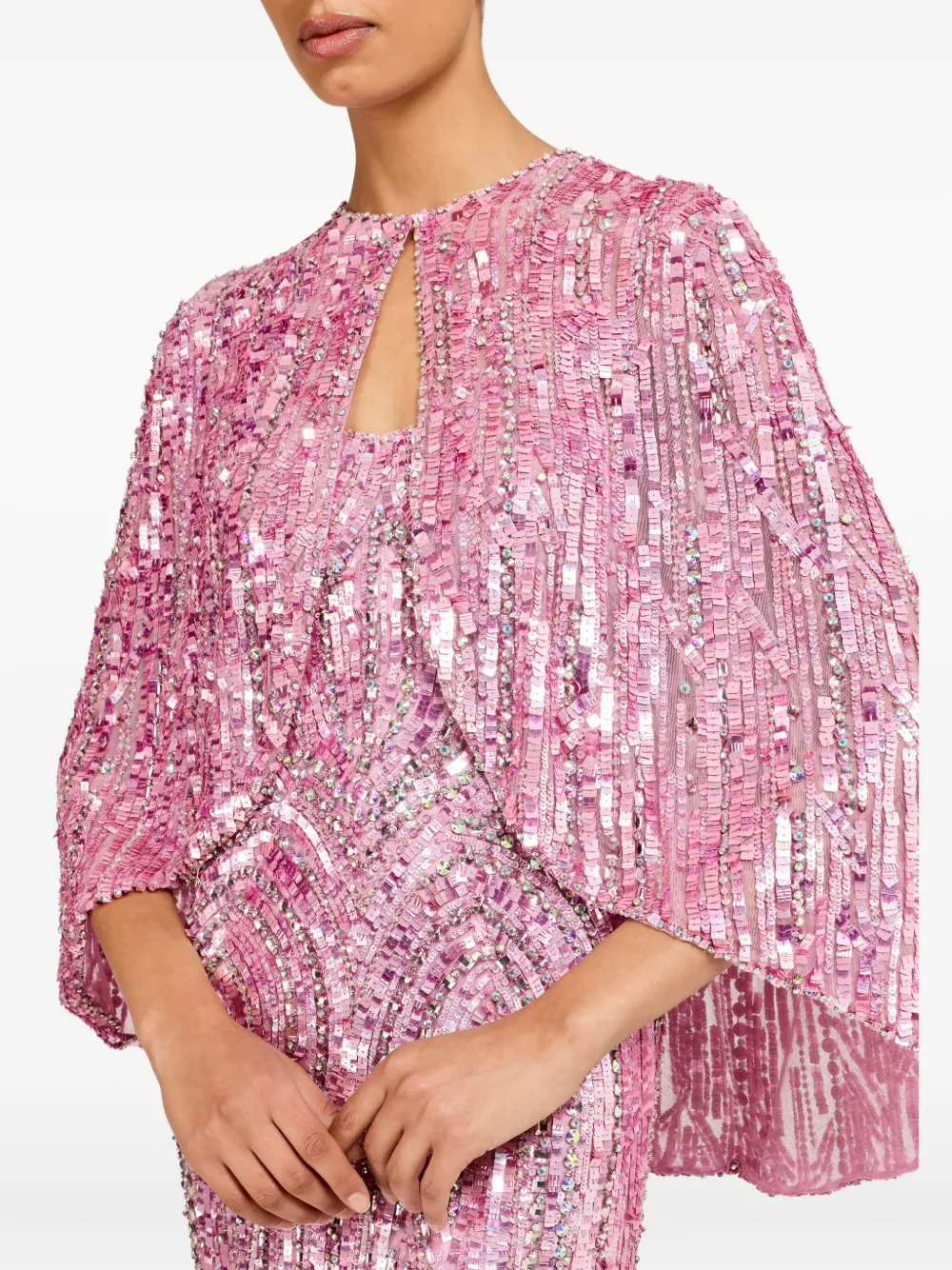 Jenny Packham Vulsa Maxi Dress In Pink