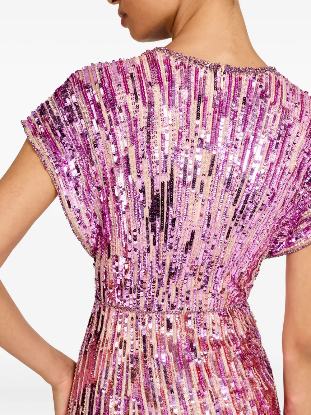 Jenny Packham Dusk Dress In Purple