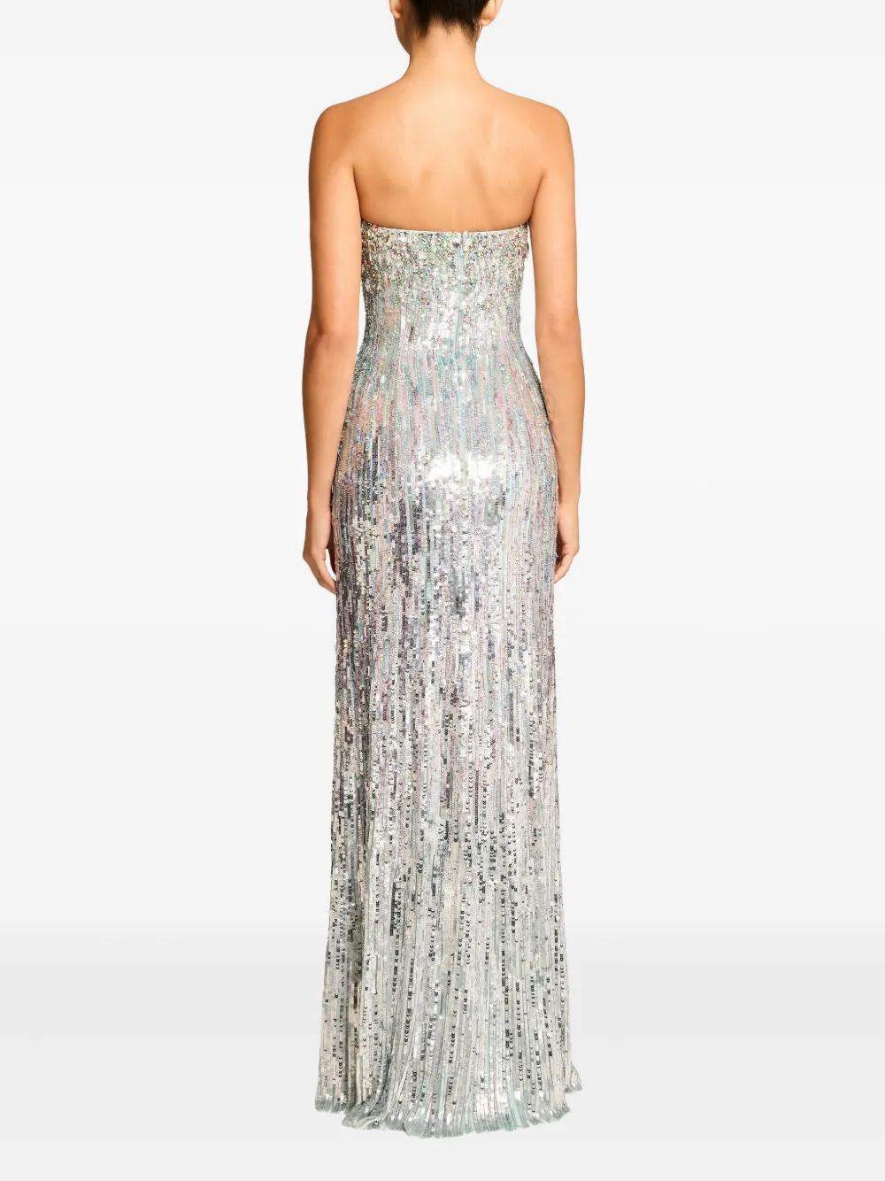 Jenny Packham Honesty maxi-jurk met pailletten Zilver