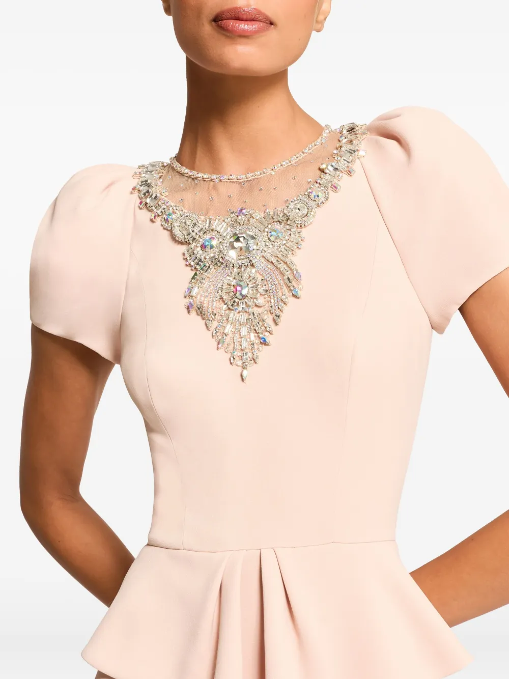 Jenny Packham Nocturne Maxi Dress In Pink