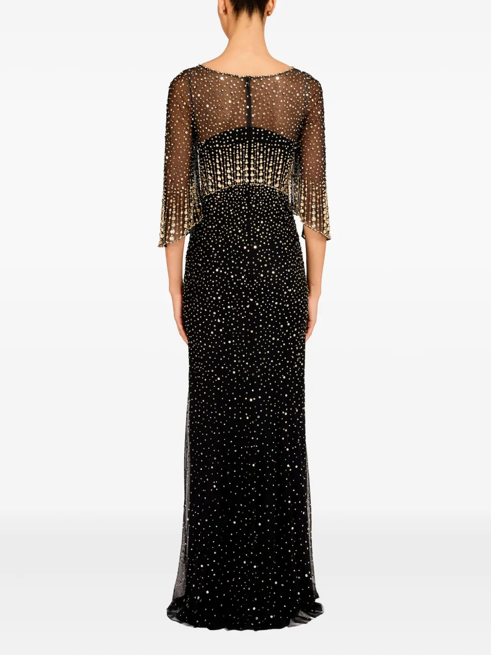 Jenny Packham Kiya Maxi Dress In Black