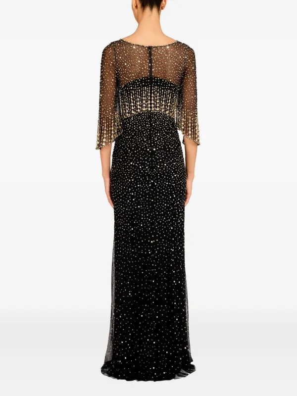 Jenny Packham Women's Kiya Maxi Dress - Black - Maxi Dresses