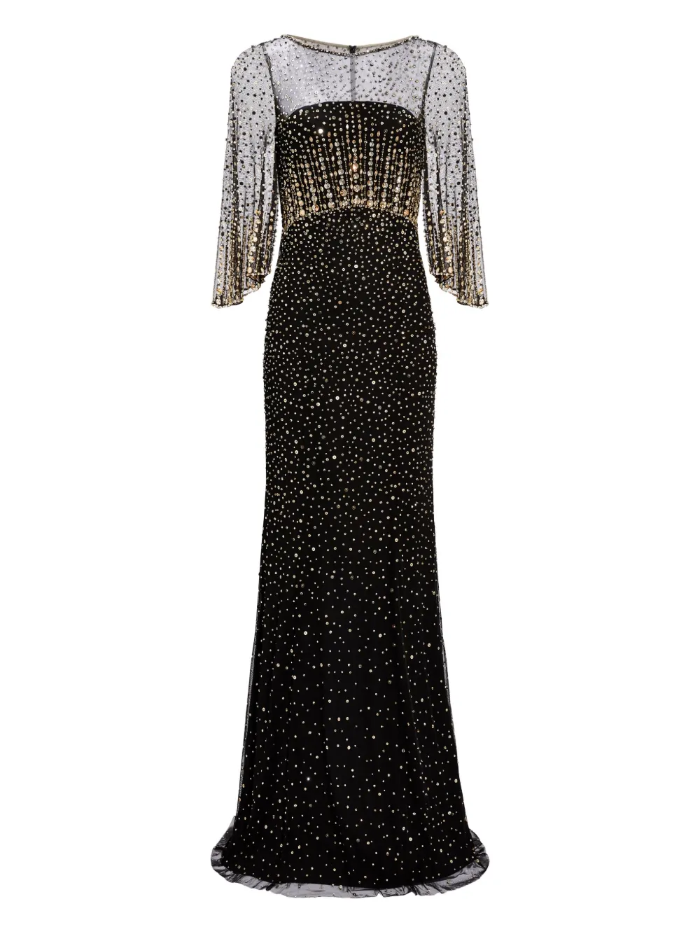 Jenny Packham Kiya Maxi Dress In Black