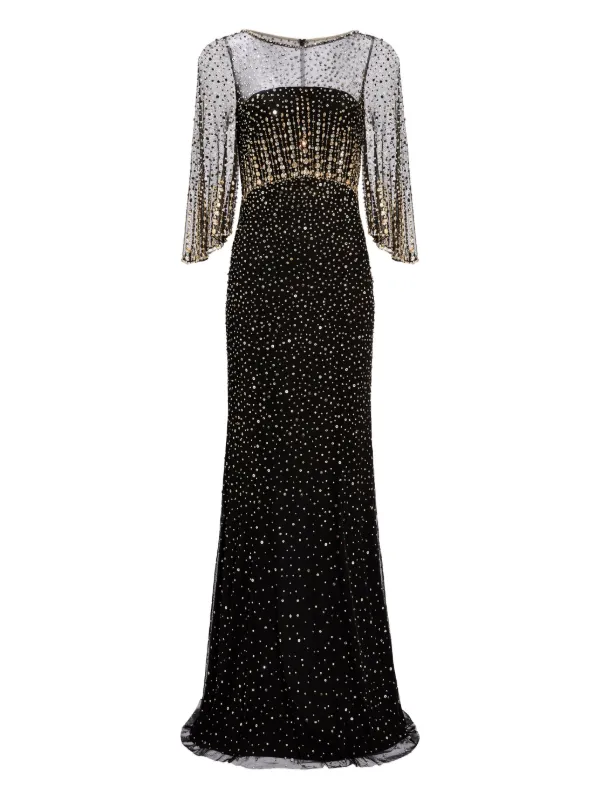 Jenny Packham Kiya Maxi Dress - Black