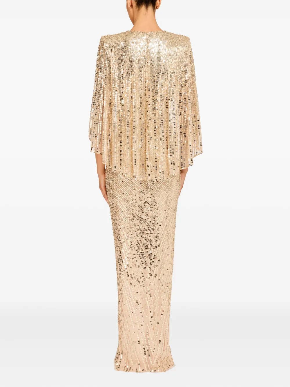 Jenny Packham Carrie Maxi Dress In Gold
