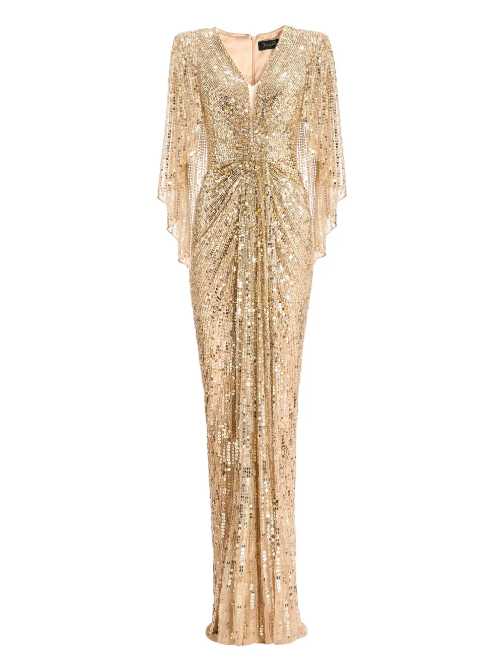 Jenny Packham Carrie Maxi Dress In Gold