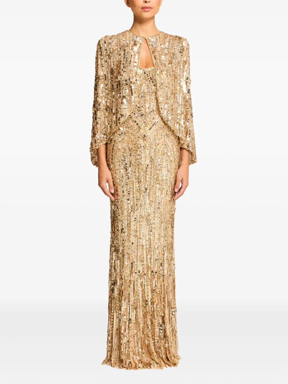 Jenny Packham Vulsa maxi-jurk - Goud