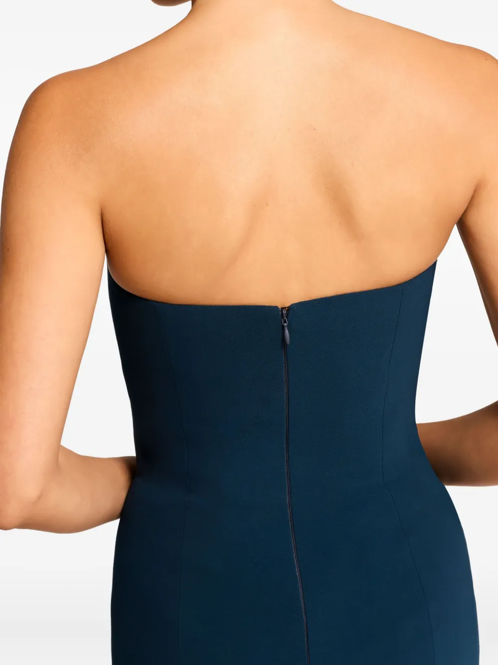 Jenny Packham Lust Strapless Maxi Dress In Blue