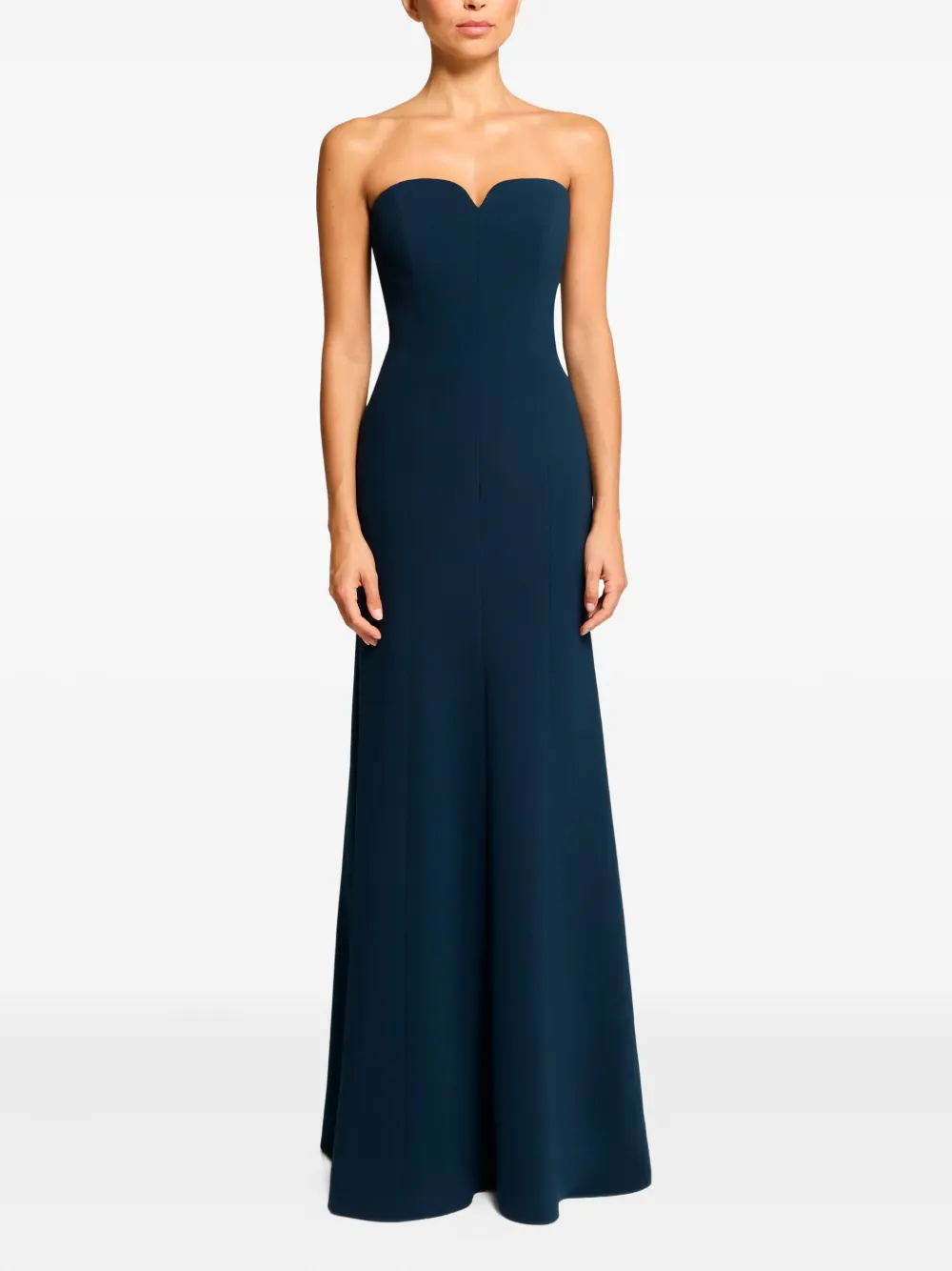 Jenny Packham Lust strapless maxi-jurk - Blauw