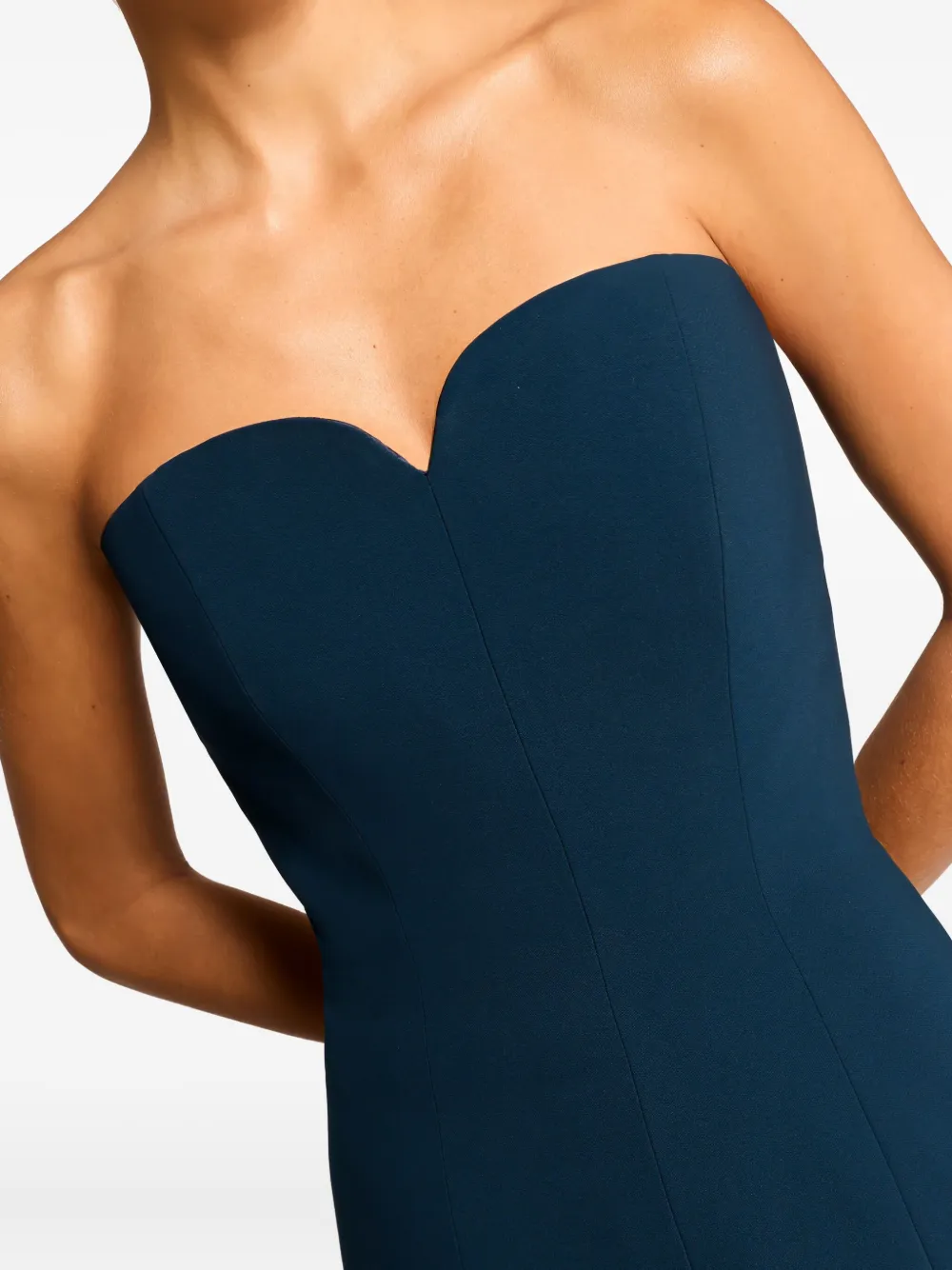 Jenny Packham Lust Strapless Maxi Dress In Blue