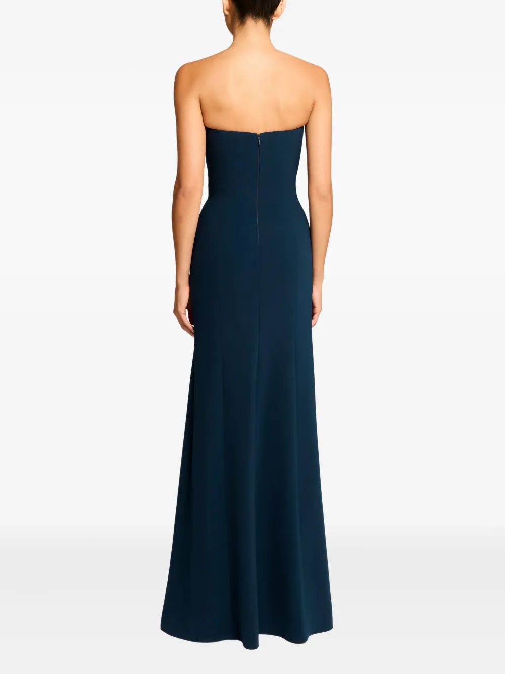 Jenny Packham Lust Strapless Maxi Dress In Blue