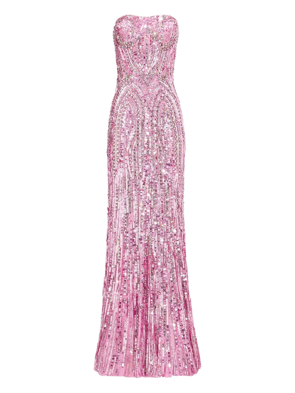 Jenny Packham sequin-embellished strapless euphoria dress | Pink | Image 1