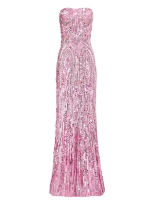 long evening gown dresses Stretch Satin Sleek Long Glitter Prom Dress