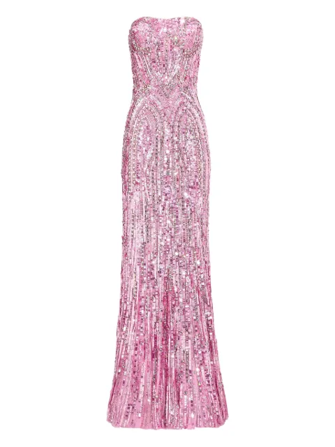 Jenny Packham sequin-embellished strapless euphoria dress