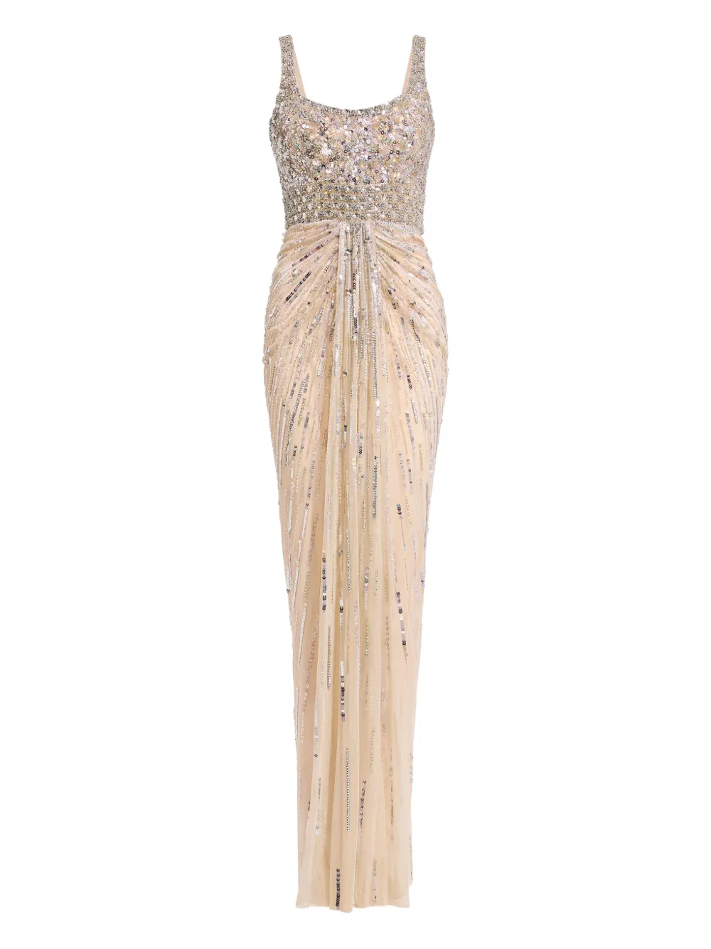 Jenny Packham Sequin-embellished Elixir Dress In Gold