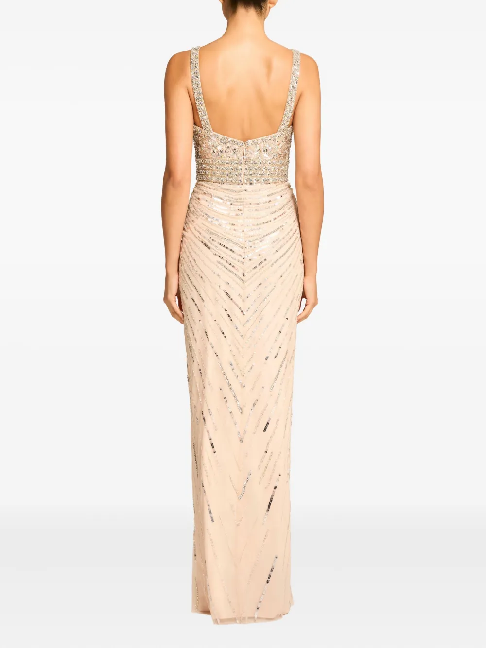 Jenny Packham Sequin-embellished Elixir Dress In Gold
