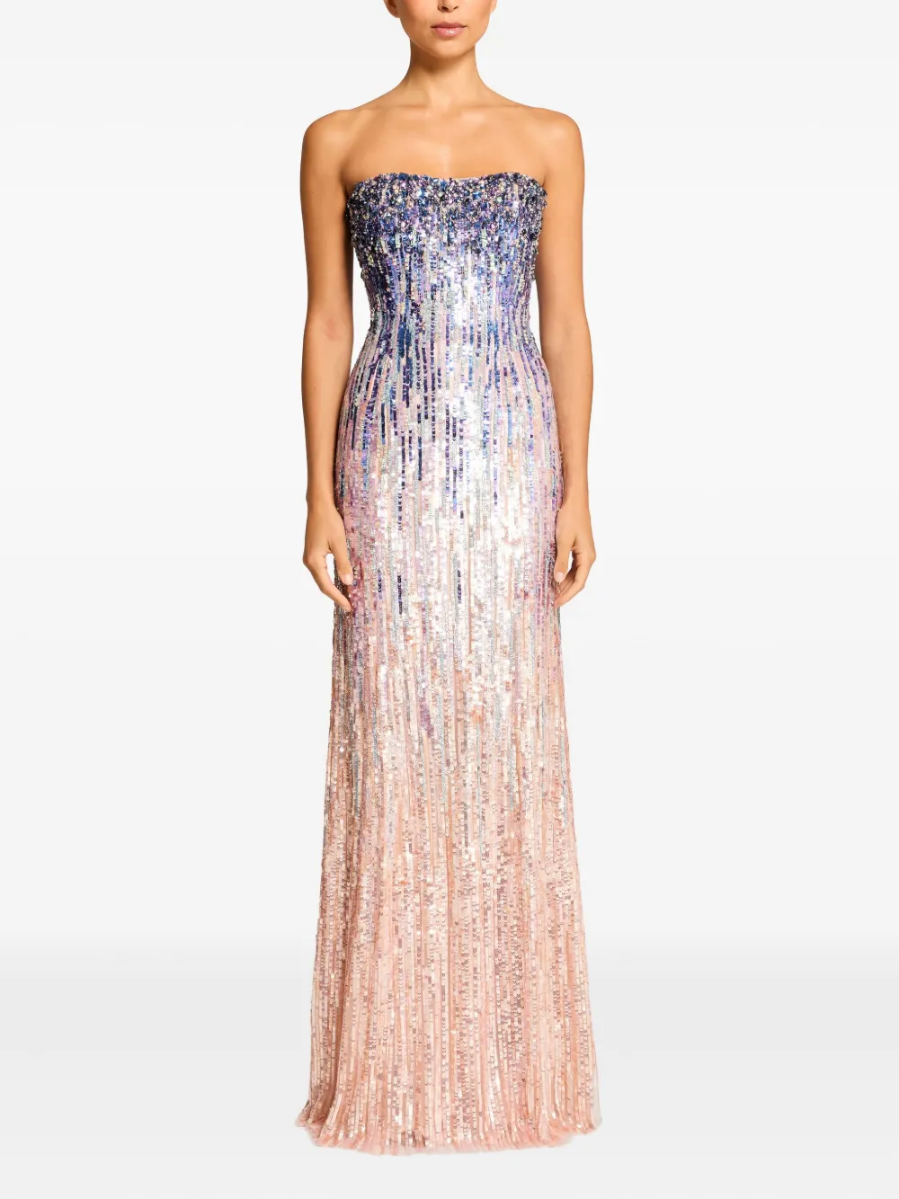 Jenny Packham Honesty maxi-jurk met pailletten - Paars
