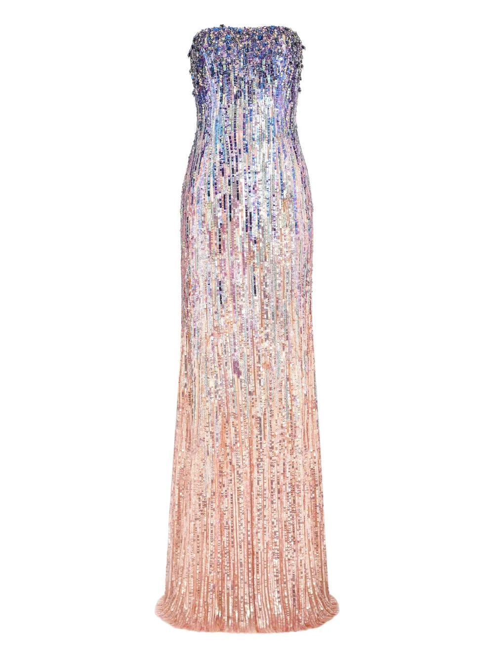 Jenny Packham robe longue Honesty à sequins | violet | Image 1