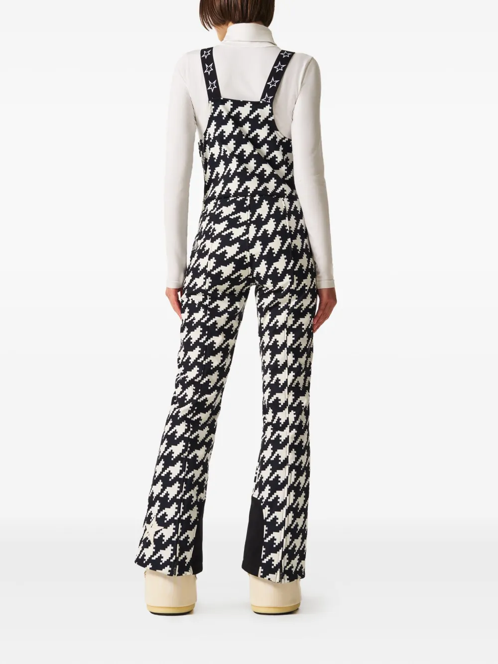 Perfect Moment Jb Patterned Ski Bib In Black