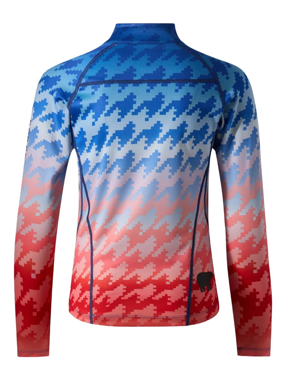  Perfect Moment Kids Top Térmico Con Motivo Pied De Poule - Azul 