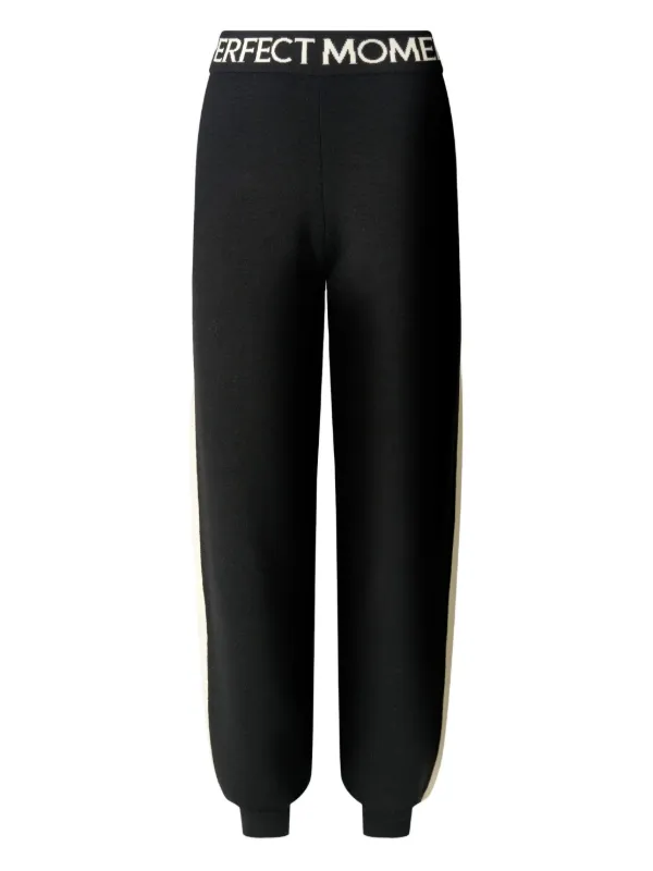 Perfect Moment Logo-band Pants in Black
