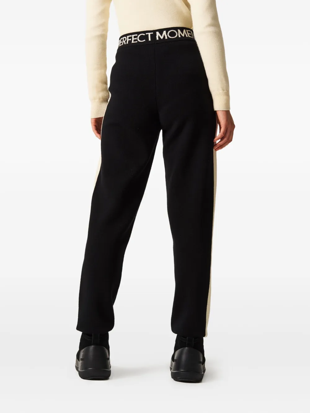 Perfect Moment Logo-band Pants In Black