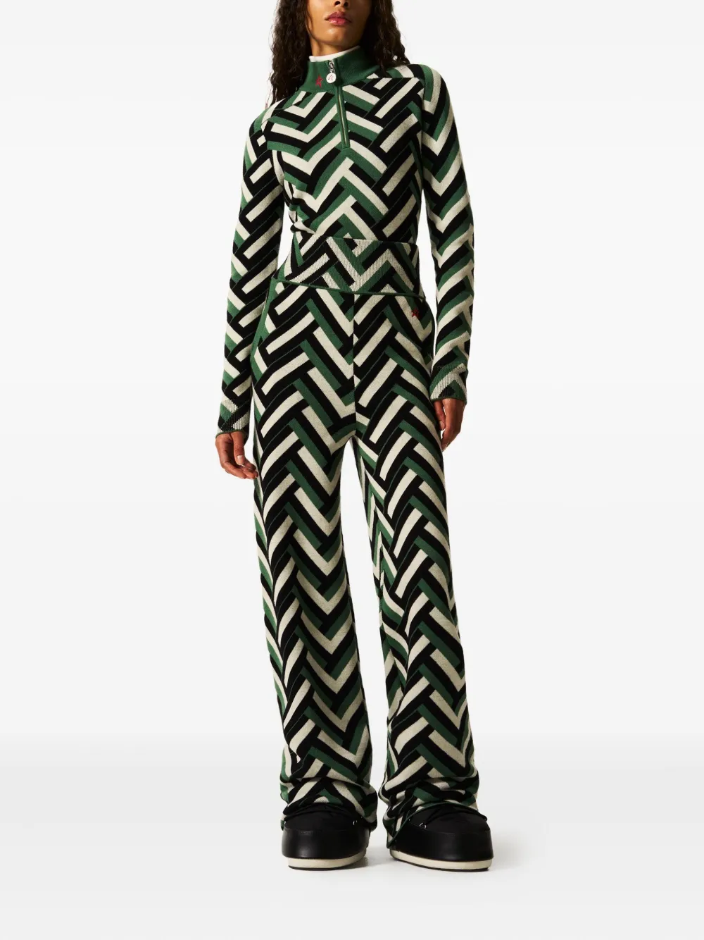 Perfect Moment Broek met wafelprint - Groen