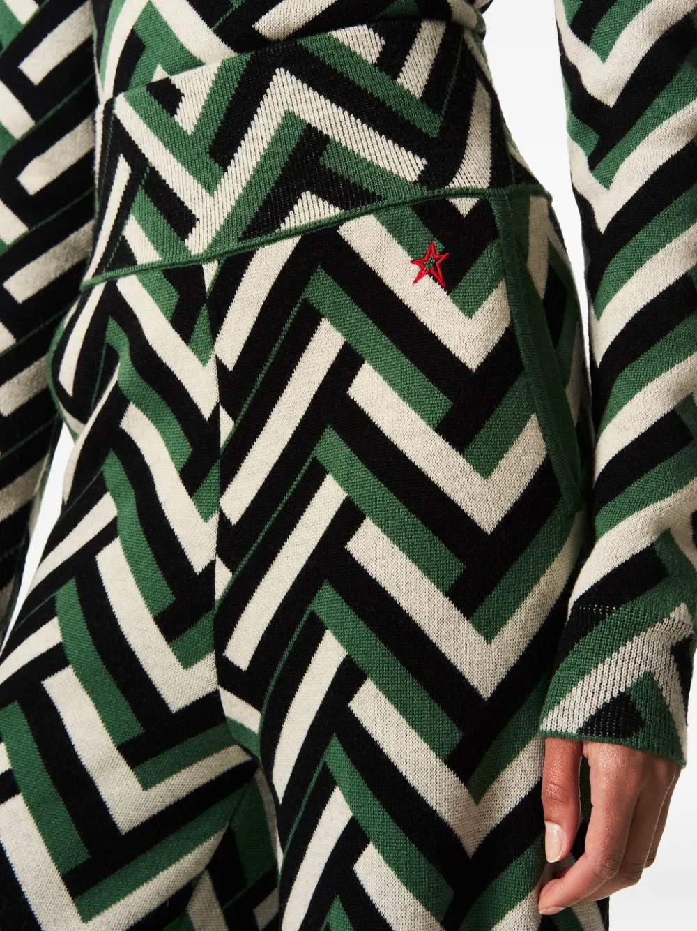 Perfect Moment Broek met wafelprint Groen