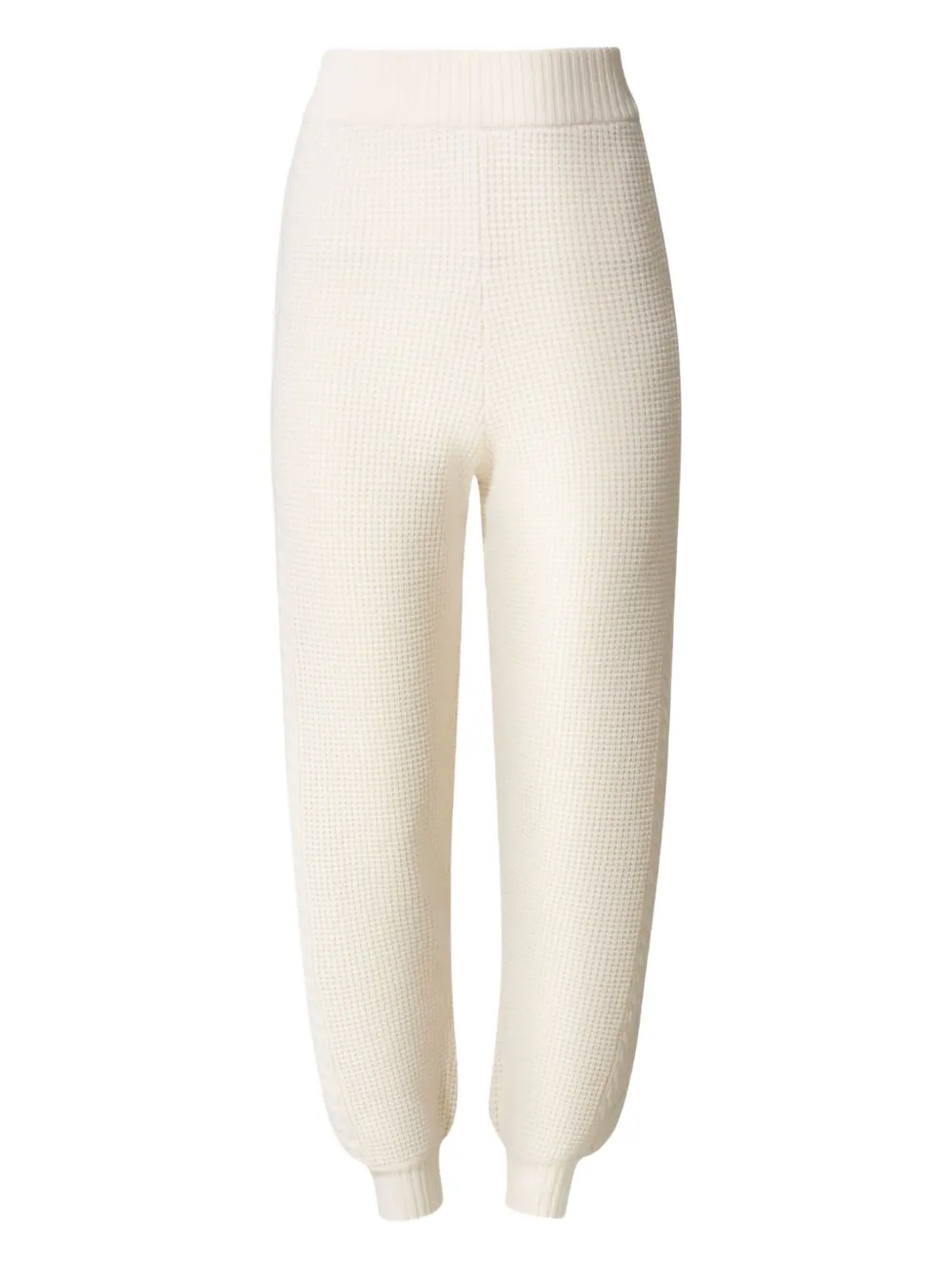 Perfect Moment Cable-knit Trousers In White