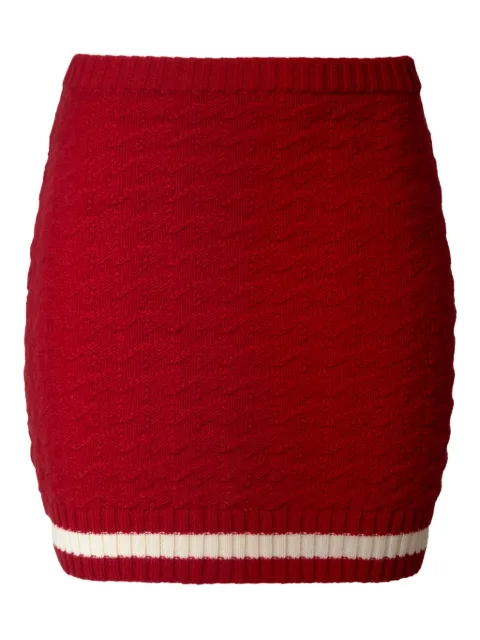 Perfect Moment textured stripe-detail skirt