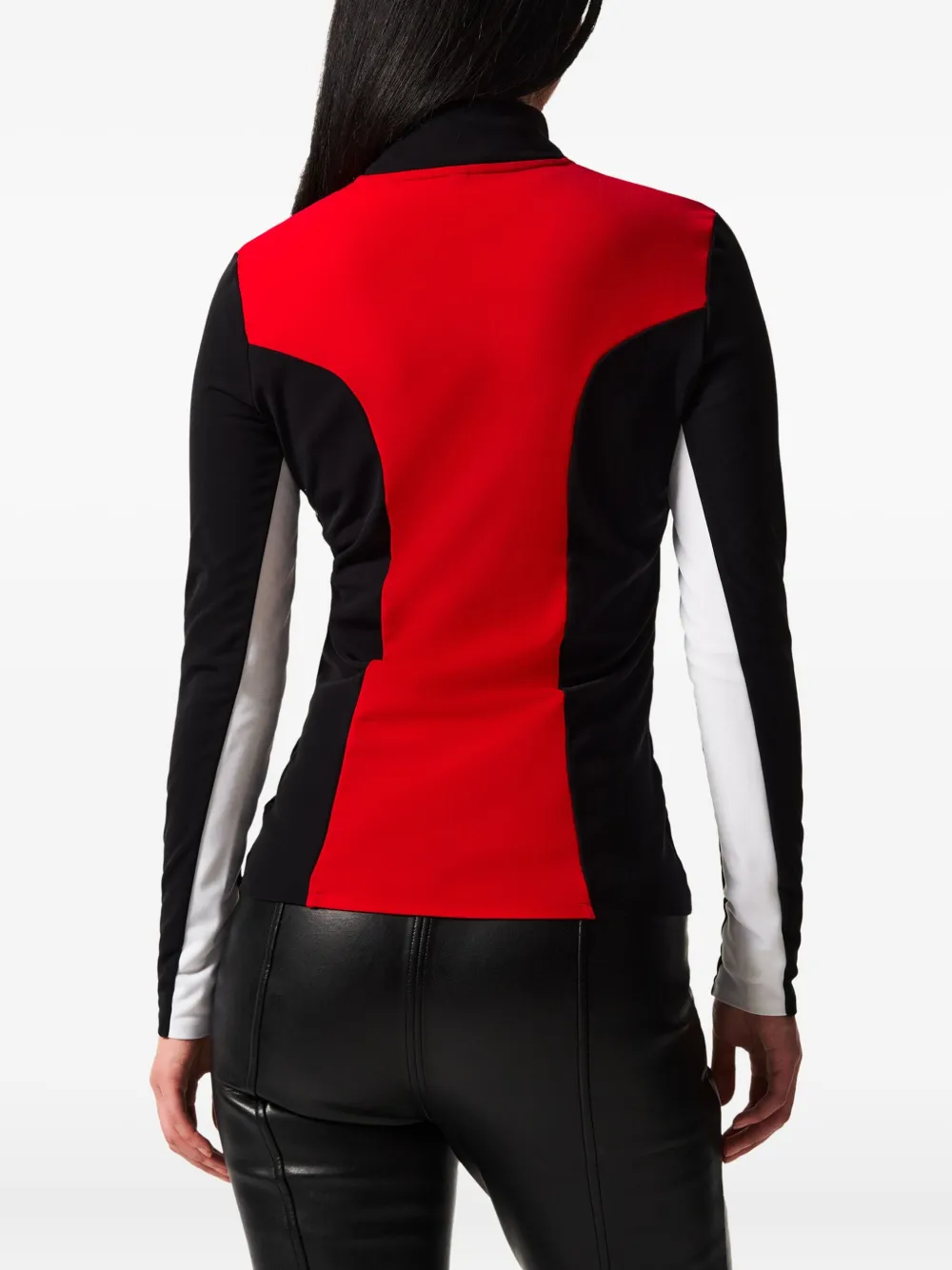 Perfect Moment Jg Thermal Half-zip Base Layer Top Xl In Black