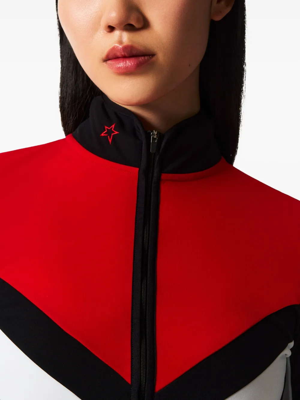 Perfect Moment Jg Thermal Half-zip Base Layer Top Xl In Black