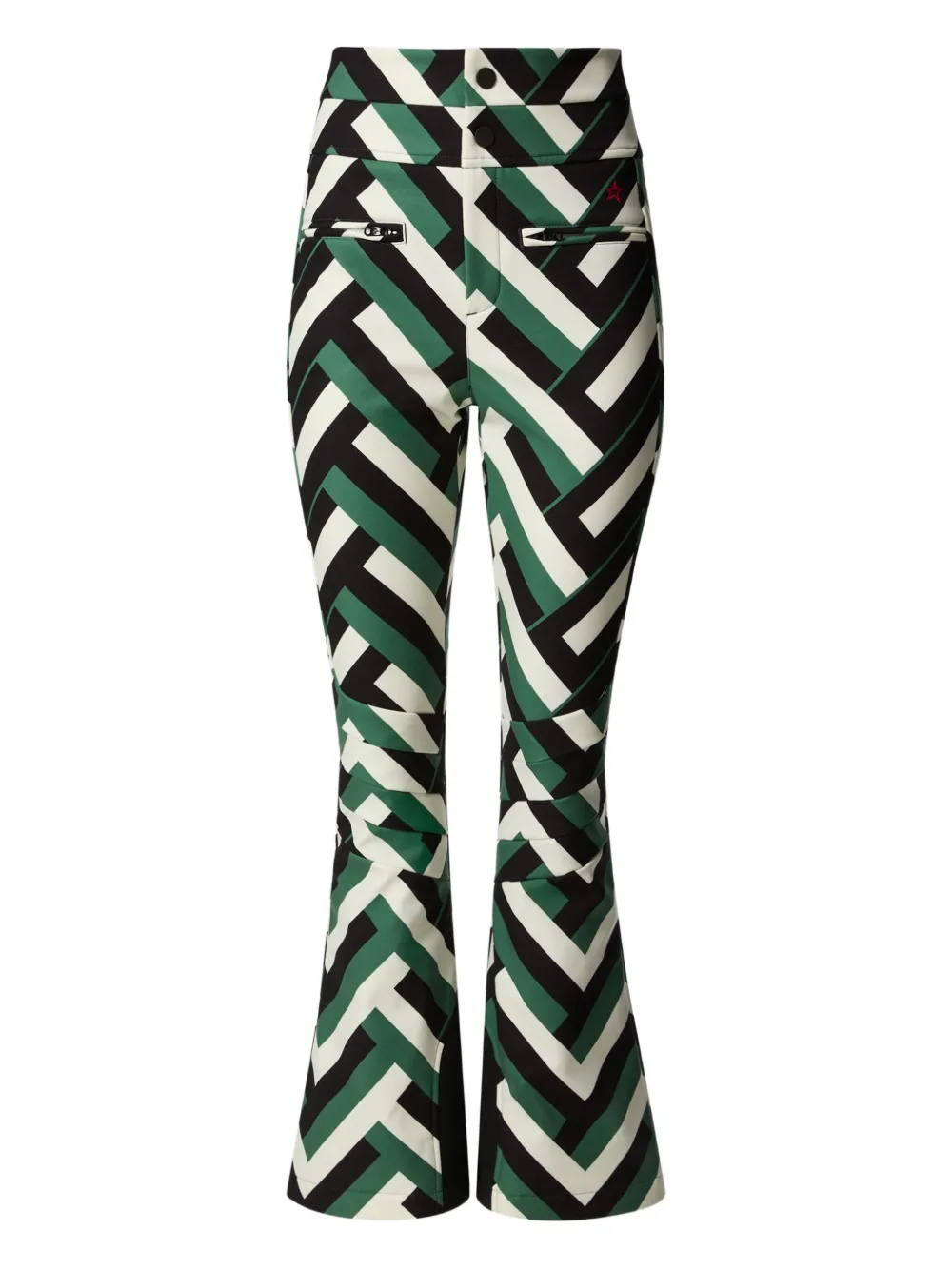 Perfect Moment High-waist Aurora Flare Ski Pant Xl In Green