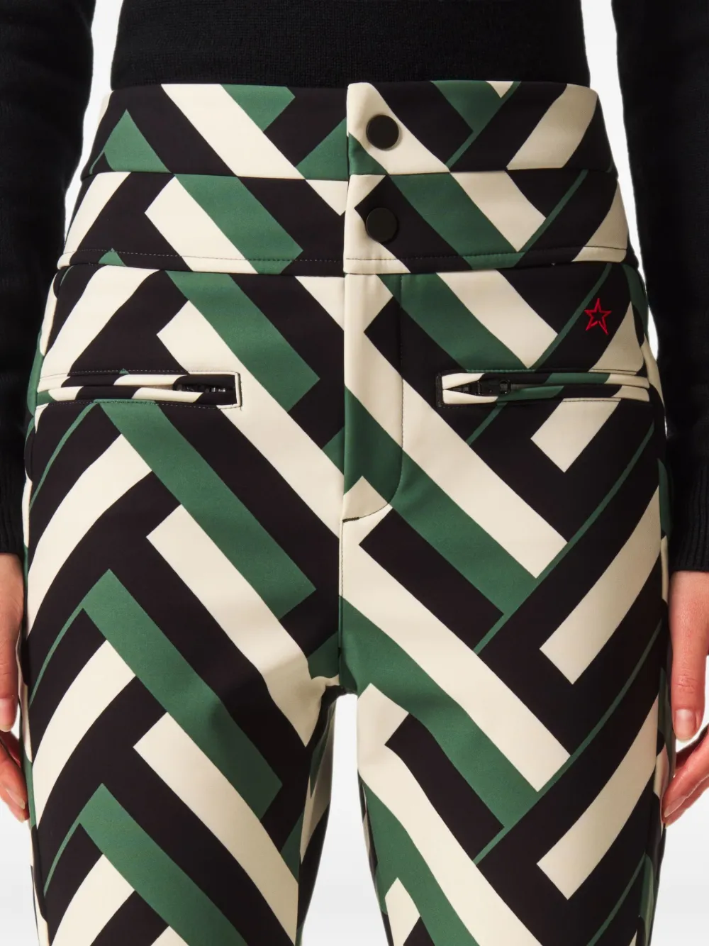 Perfect Moment High-waist Aurora Flare Ski Pant Xl In Green