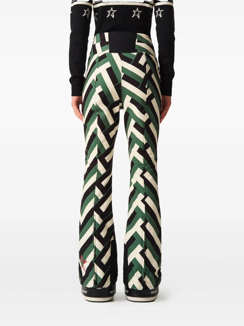 Perfect Moment High-waist Aurora Flare Ski Pant Xl In Green