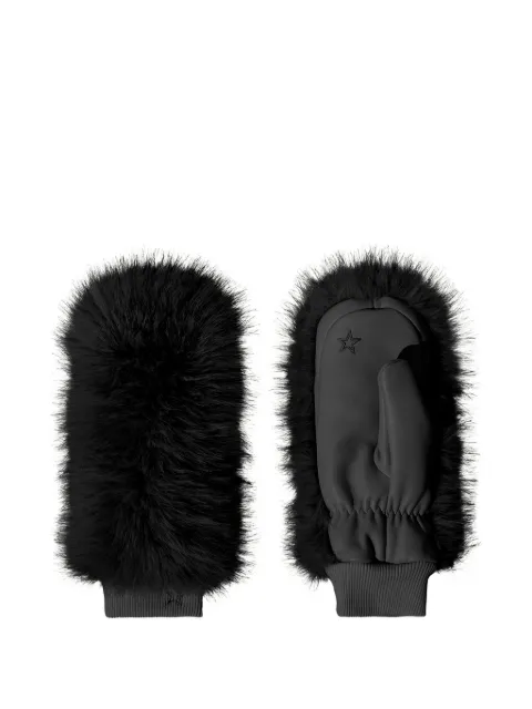 Perfect Moment fur star-embroidered gloves