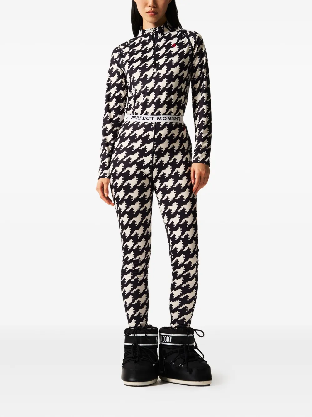 Perfect Moment houndstooth base layer leggings | Base Layers | Image 2