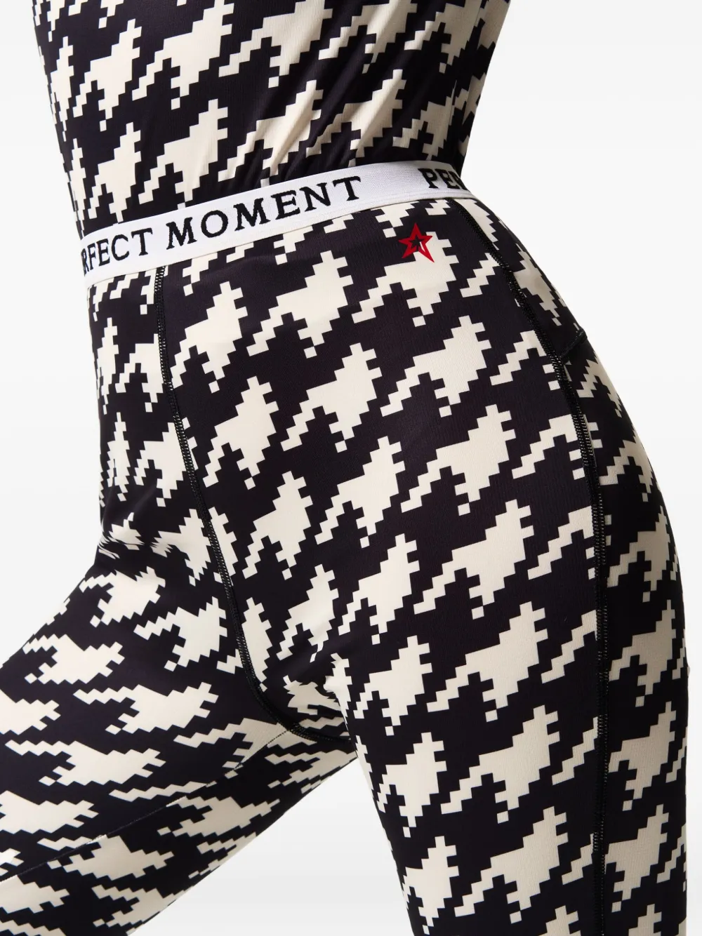 Perfect Moment Houndstooth Base Layer Leggings In Multi