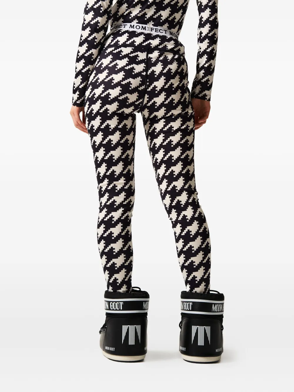 Perfect Moment Houndstooth Base Layer Leggings In Multi