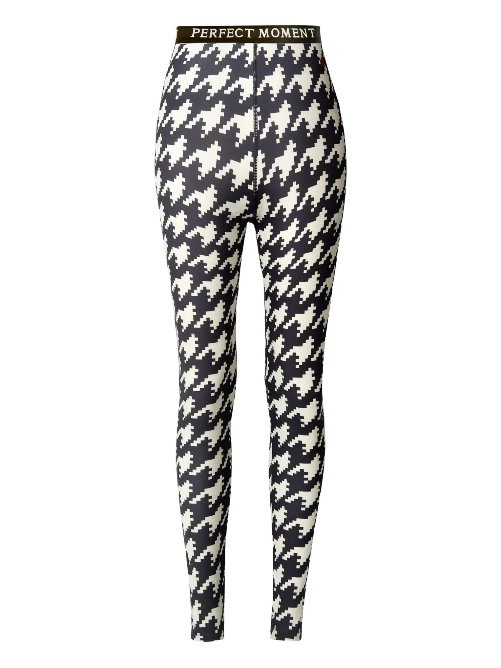 Perfect Moment houndstooth base layer leggings | Black | Image 1