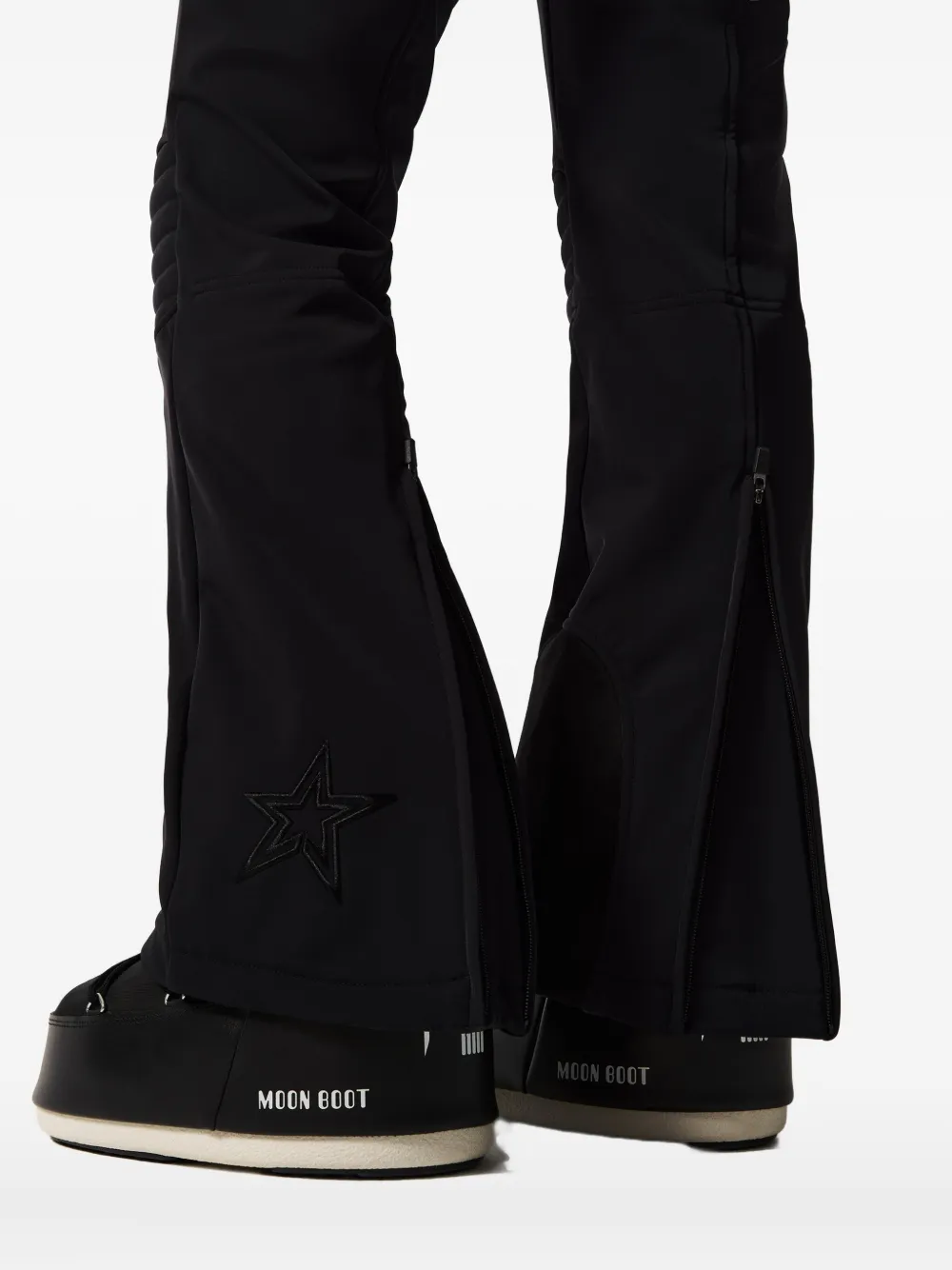 Perfect Moment Jb Ski Star-strap Zip Bib In Black