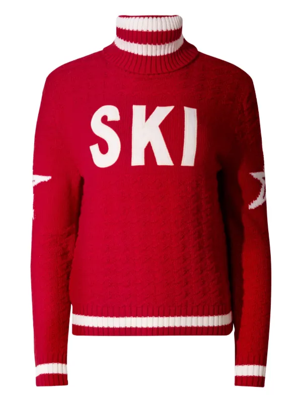 Perfect Moment Glacier Sweater in Red
