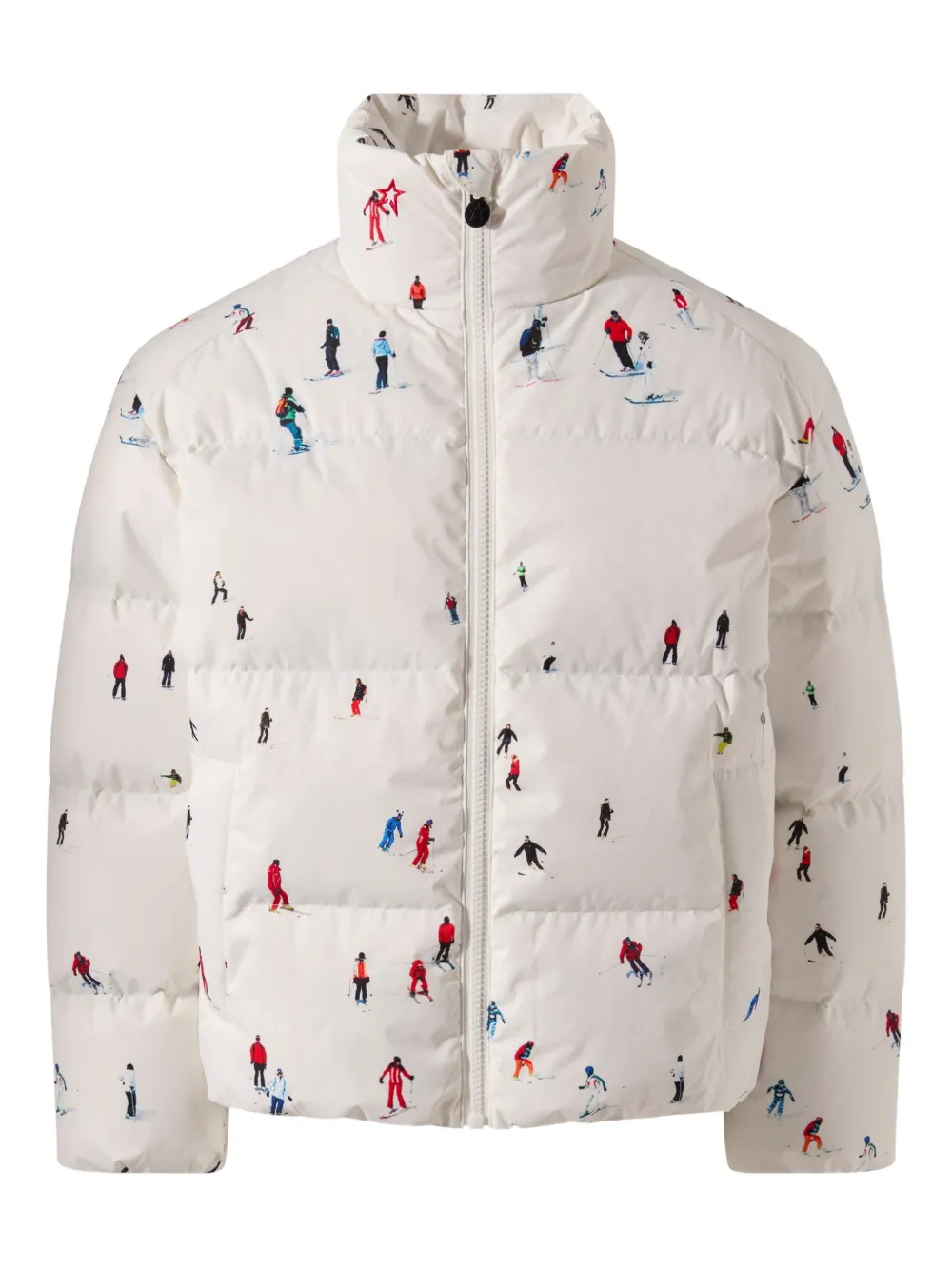 Perfect Moment Dede Johnston ski print jacket | White | Image 1