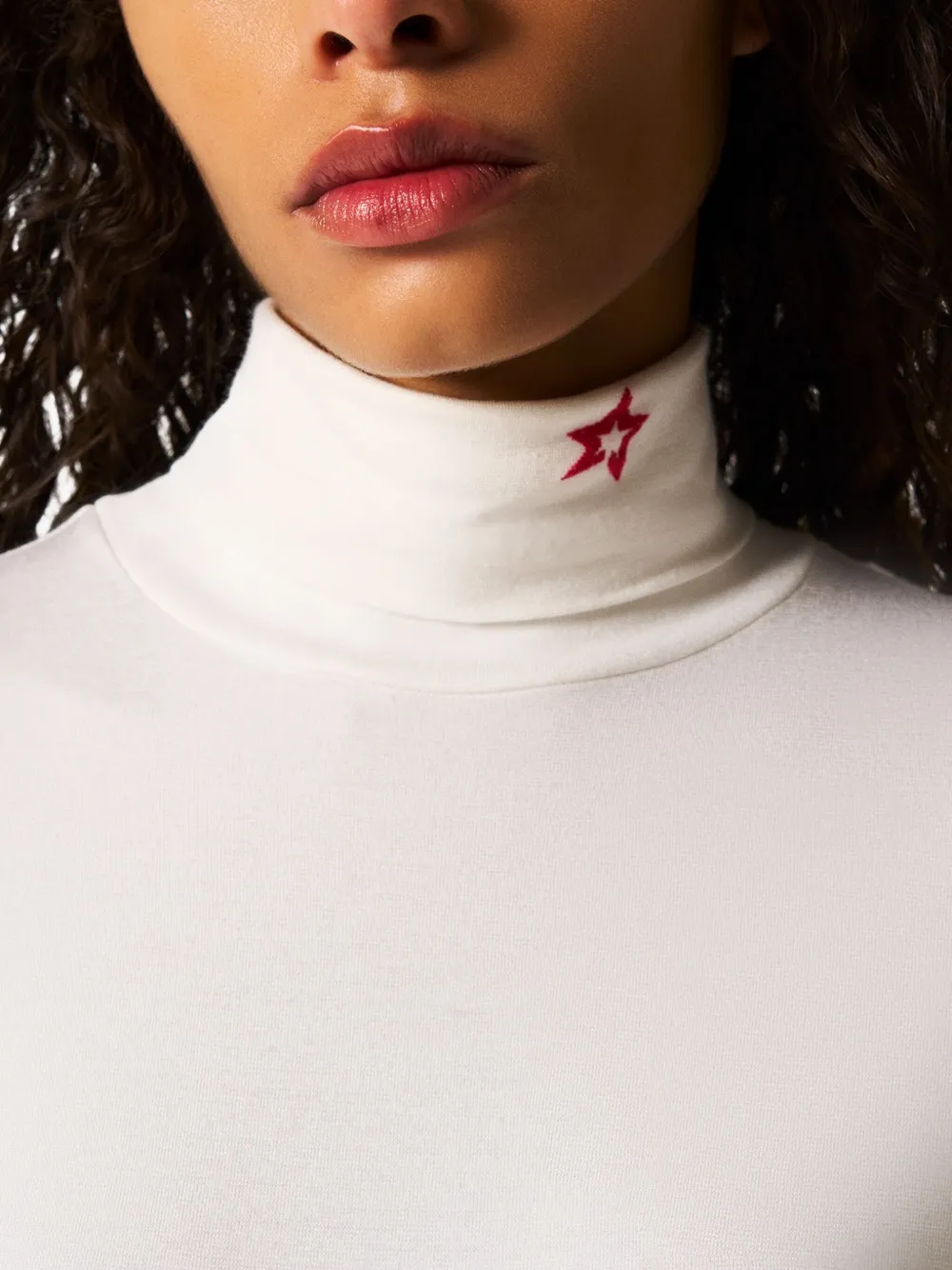 Perfect Moment Long-sleeve Star-embellished Sweater In White