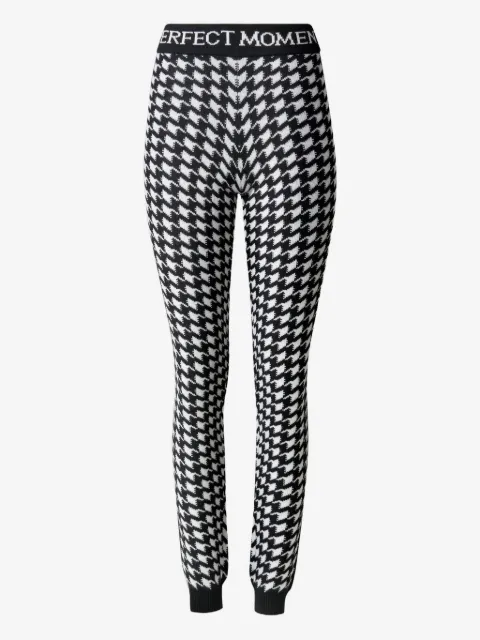 Perfect Moment pants con motivo pied de poule y logo en la pretina