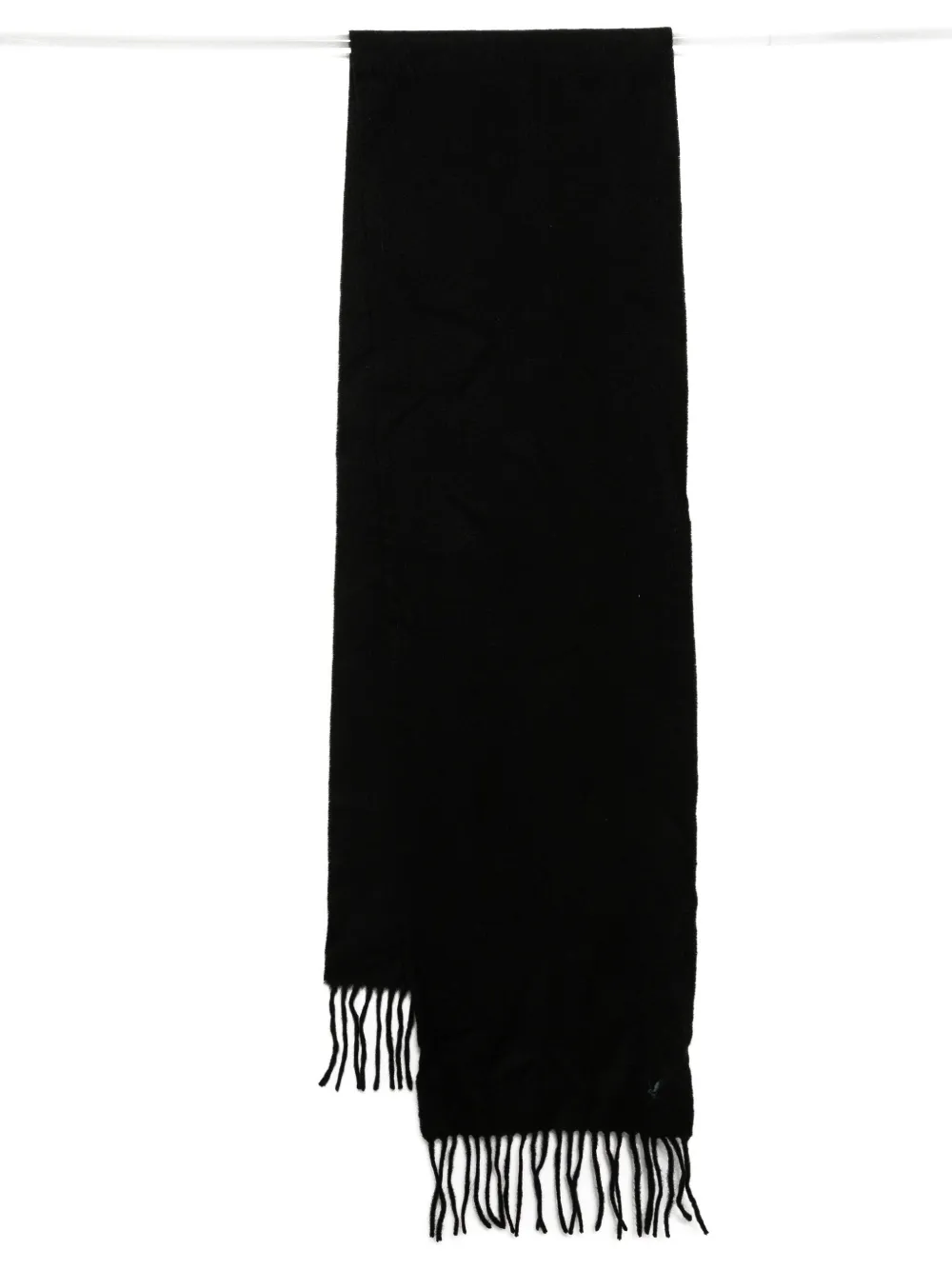 Lyle & Scott logo-embroidered scarf | Black | Image 1