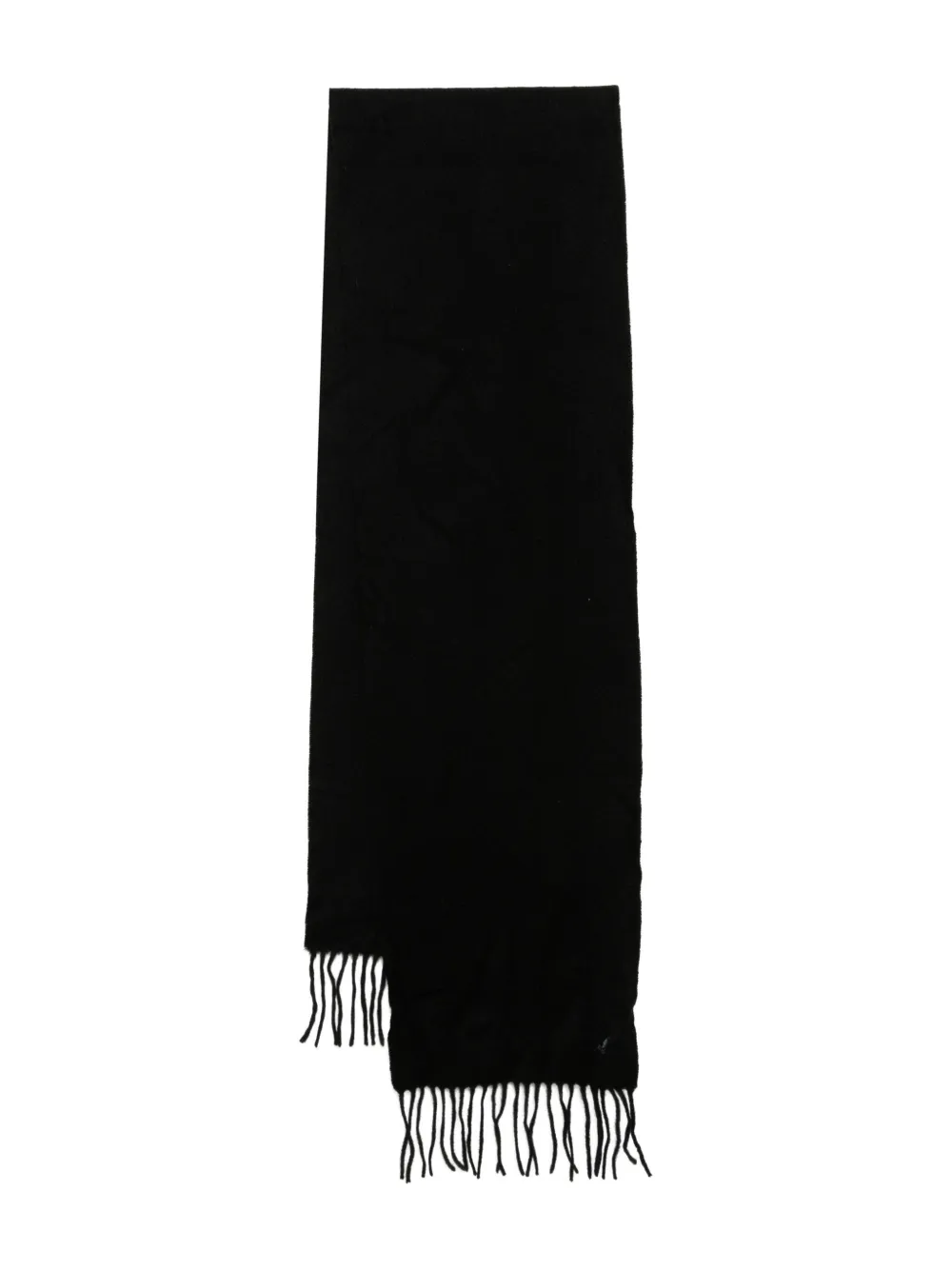 Lyle & Scott logo-embroidered scarf | Black | Image 1